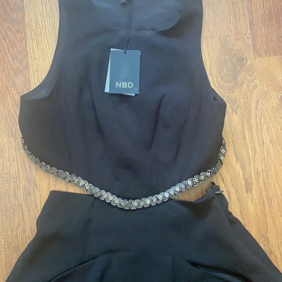 NWT NBD Beaded Cut out Dress - Picture 6 of 10